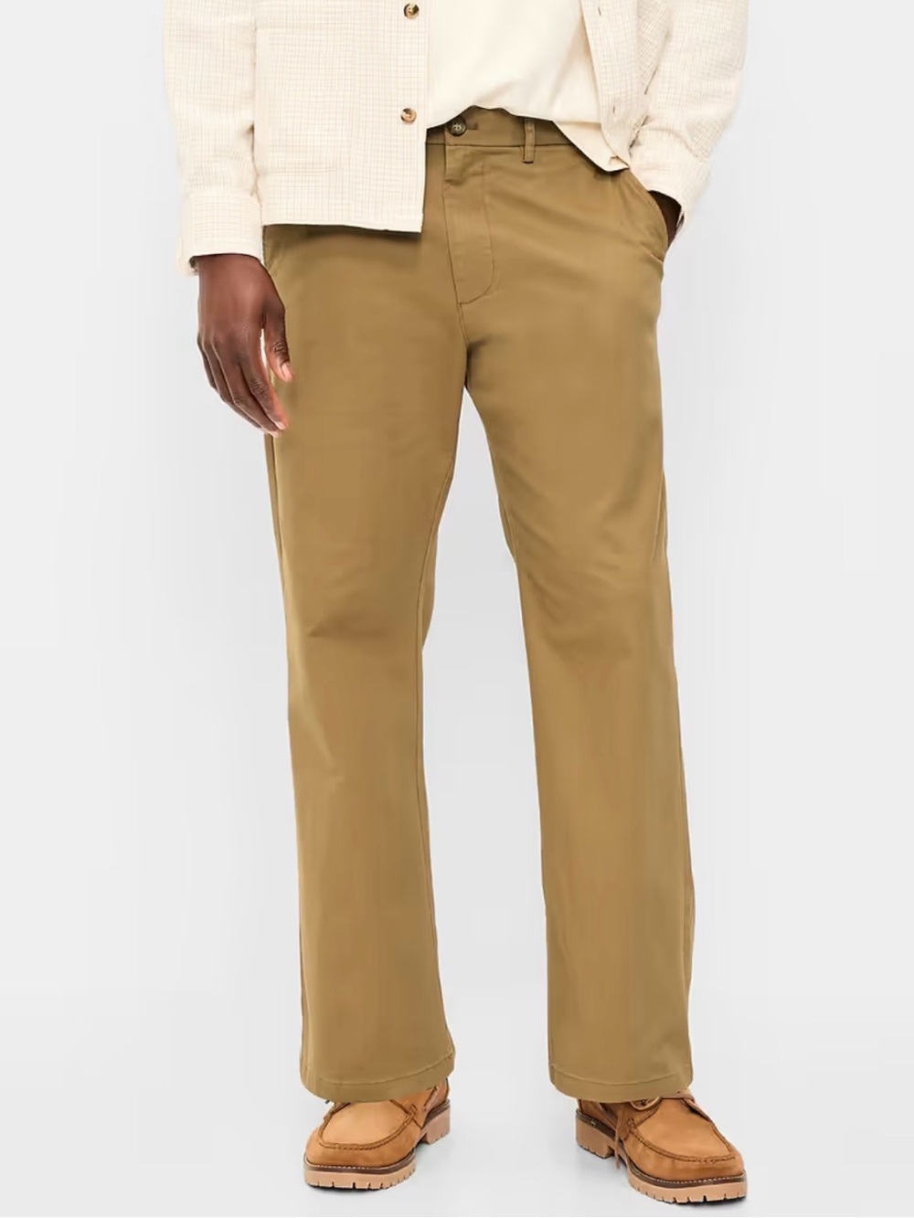 Old Navy Size 32x32 Dark Khaki Baggy Built-In Flex Rotation Chino Pants